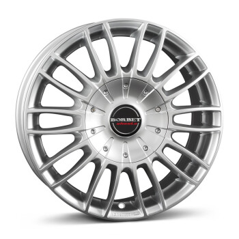 Borbet CW3 sterling silver 7,5x17 5x120 ET55 CB65.1 R14 1255 kg