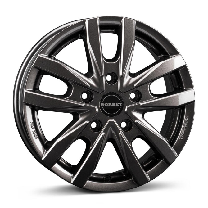 Borbet CW5 mistral anthracite glossy 6x16 5x118 ET68 CB71,1 60° 1350 kg
