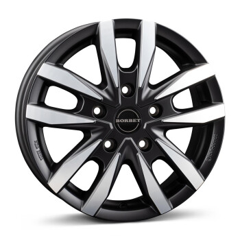 Borbet CW5 black polished matt 6,5x16 5x120 ET60 CB65,1 R14 1260 kg