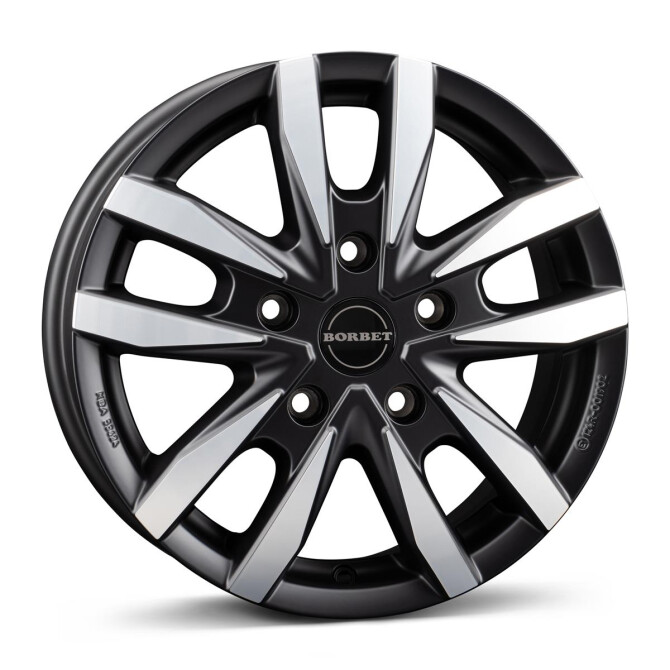 Borbet CW5 black polished matt 6,5x16 5x120 ET60 CB65,1 R14 1260 kg