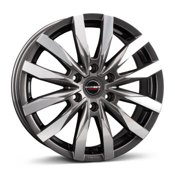 Borbet CW6 mistral anthracite glossy polished 6,5x16 6x130 ET62 CB84,1 60° 1350 kg