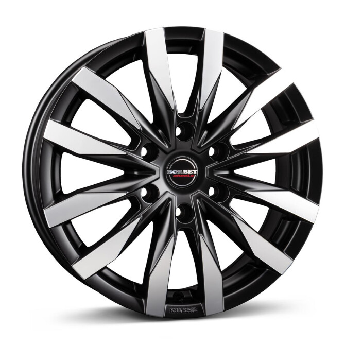Borbet CW6 black polished matt 6,5x16 6x130 ET62 CB84,1 60° 1350 kg