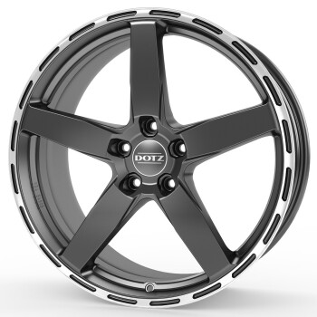 Dotz MarinaBay dark Gunmetal/polished lip 8,5x19 5x112 ET35 CB70,1 60° 780 kg