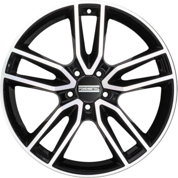 Fondmetal Koros Glossy Black Machined 9x19 5x112 ET44 CB66,6