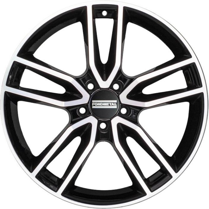 Fondmetal Koros Glossy Black Machined 9x19 5x112 ET44 CB66,6