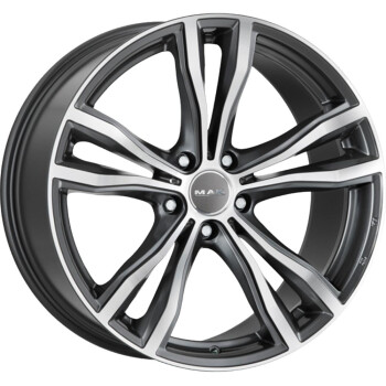 MAK X-Mode Gun Met-Mirror Face 9,5x21 5x112 ET37 CB66,6 60° 1020 kg