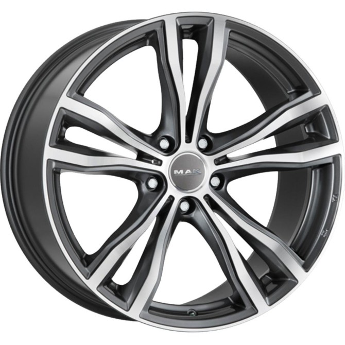 MAK X-Mode Gun Met-Mirror Face 9,5x21 5x112 ET37 CB66,6 60° 1020 kg