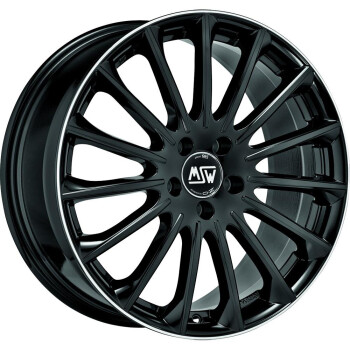 MSW 30 Gloss Black+Diamond Lip 7,5x18 5x114.3 ET40 CB73,1 60° 725 kg
