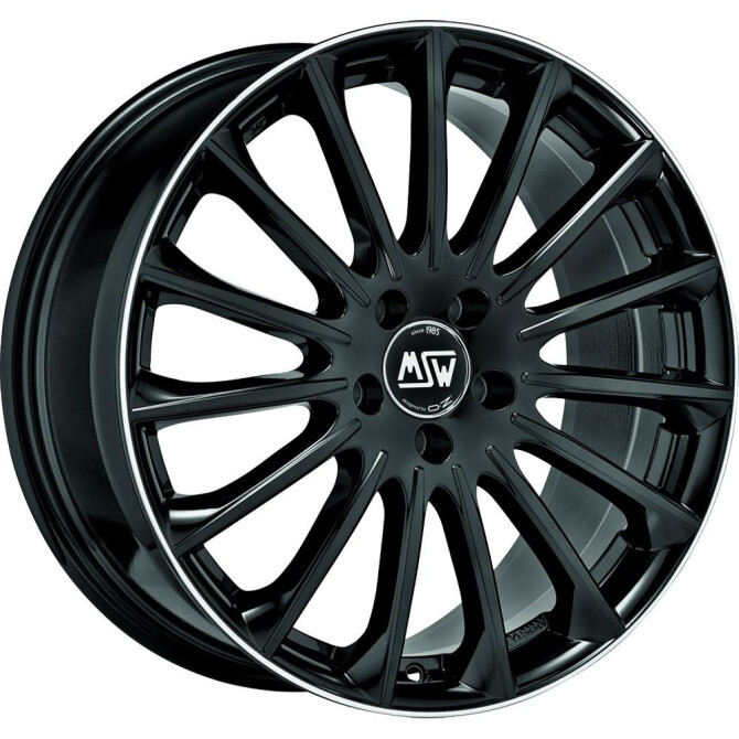 MSW 30 Gloss Black+Diamond Lip 7,5x18 5x114.3 ET40 CB73,1 60° 725 kg