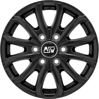 MSW 48 Van 6 Holes Matt Black 6,5x16 6x130 ET62 CB84,1 R14 1350 kg