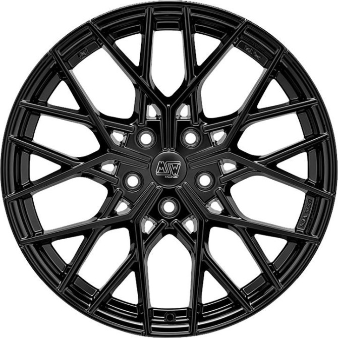 MSW 74 Gloss Black 9,5x20 5x112 ET42 CB73,1 60° 790 kg