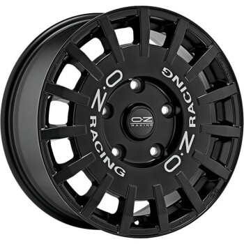 OZ Racing Rally Racing Gloss Black Silver Lettering 8x18 5x112 ET45 CB75,0 R12 650 kg