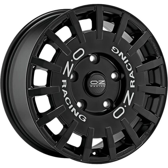 OZ Racing Rally Racing Gloss Black Silver Lettering 8x18 5x112 ET45 CB75,0 R12 650 kg