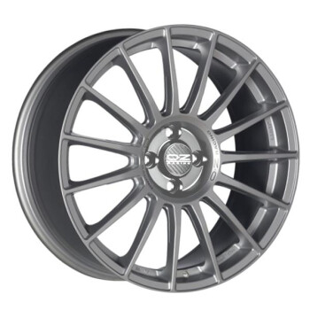 OZ Racing Superturismo LM Matt Race Silver Black Lettering 8,5x19 5x112 ET44 CB75,0 R12 690 kg