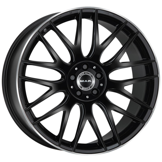 MAK Arrow-D Gloss Black Mirror Ring 9,5x20 5x112 ET43 CB66,6 (Long Bolt) R14 1050 kg