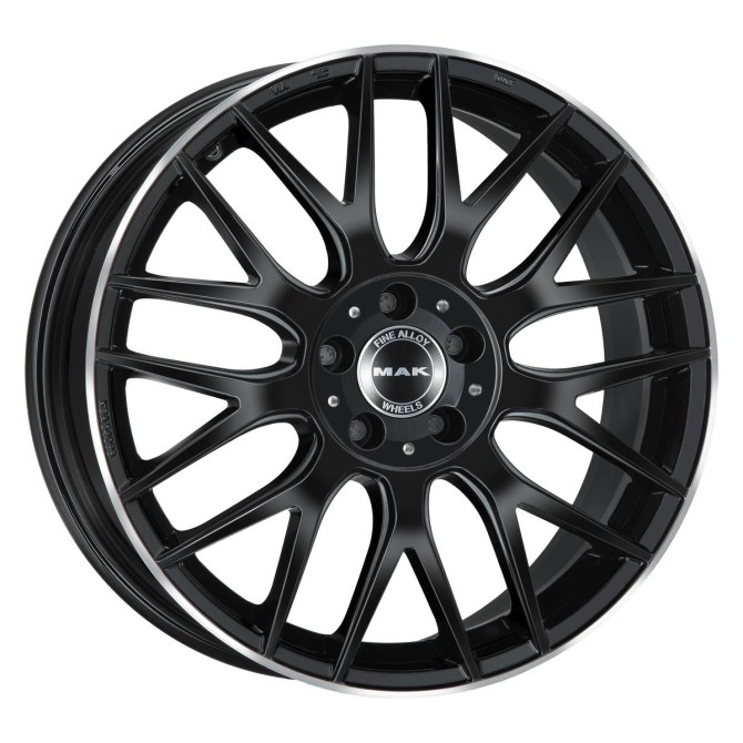 MAK Arrow Gloss Black Mirror Ring 8,5x20 5x112 ET40 CB66,6 (Long Bolt) R14 1050 kg