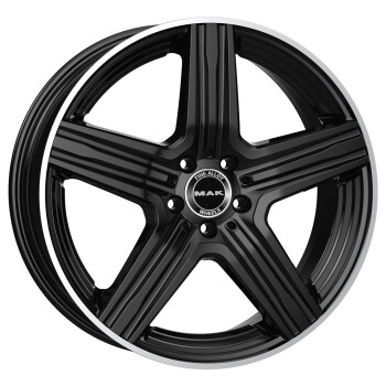 MAK Lewis-D Gloss Black Mirror Ring 9,5x20 5x112 ET57 CB66,6 (Long Bolt) R14 1050 kg
