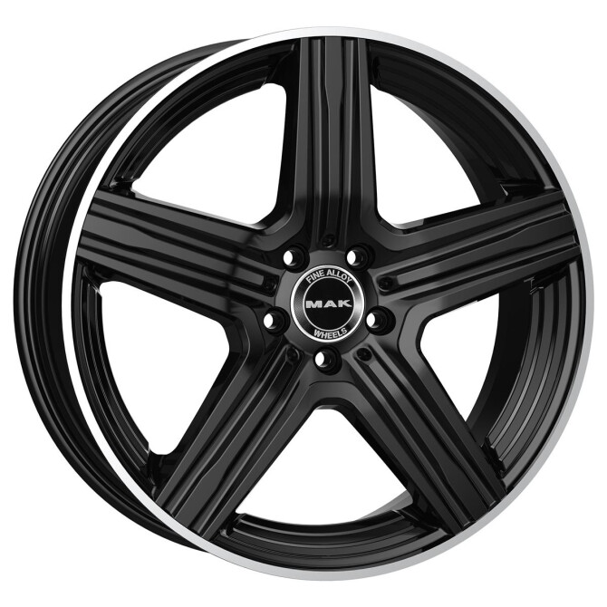 MAK Lewis-D Gloss Black Mirror Ring 9,5x20 5x112 ET57 CB66,6 (Long Bolt) R14 1050 kg