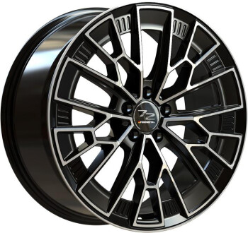 Fondmetal 1972 Glossy Black Machined 9x20 5x112 ET41 CB66,6 60° 775 kg