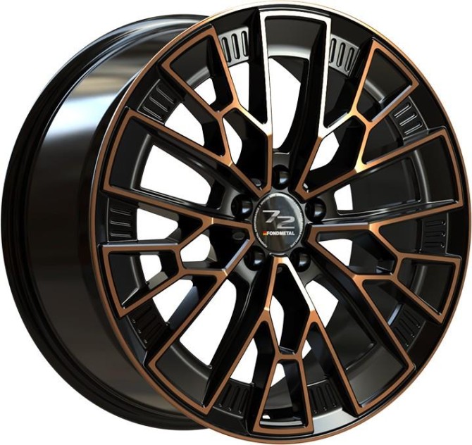 Fondmetal 1972 Black Clearcoat Matt Bronze Machined 9x21 5x112 ET38 CB66,6 60° 1050 kg