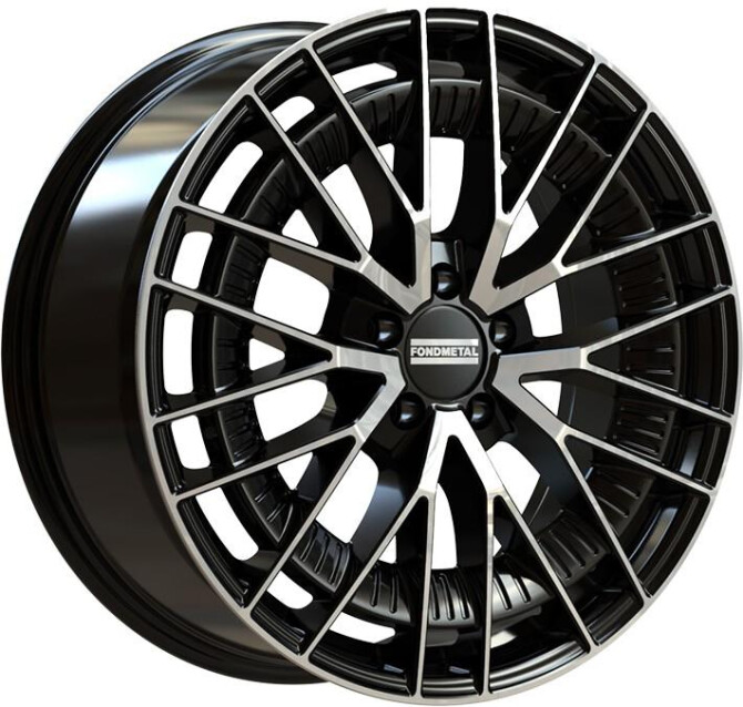Fondmetal Kari Glossy Black Machined 8,5x20 5x112 ET50 CB66,6 (Long Bolt) R14 1000 kg