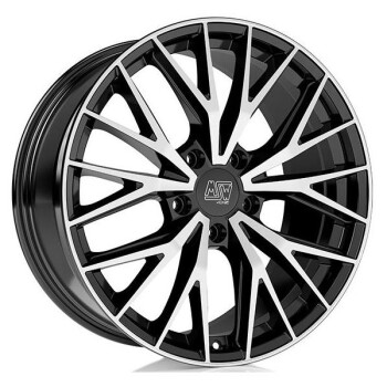 MSW 44 Gloss Black Full Polished 10x20 5x130 ET49 CB66,6 R14 950 kg