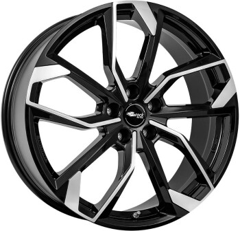 RC Design RC34 Schwarz Glanz Voll-Poliert (SGVP) 7,5x17 5x108 ET50 CB63,4 60° 800 kg