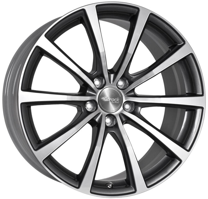 Brock B32 Himalaya Grey Voll-Poliert (HGVP) 8,5x20 5x114.3 ET35 CB64,1 60° 750 kg