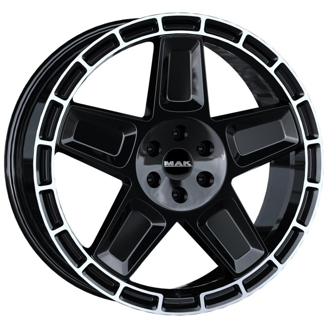 MAK Trek Gloss Black Mirror Ring 9x20 5x112 ET20 CB66,6 R14 1050 kg