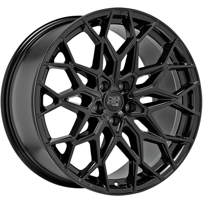 MSW 51 Gloss Black 10x21 5x112 ET44 CB66,6 60° 1050 kg