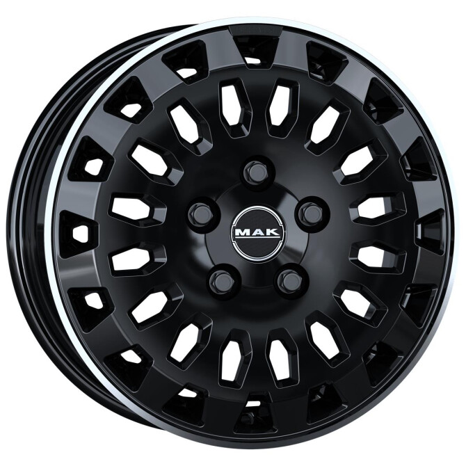 MAK Overland Gloss Black Mirror Ring 6,5x16 5x118 ET65 CB71,1 60° 1350 kg