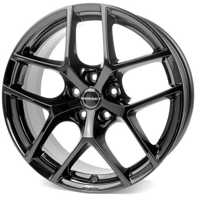 Borbet Y black glossy 6,5x16 5x112 ET43 CB57,1 R13 650 kg